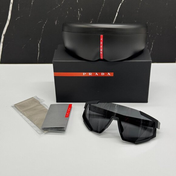 NEW PRADA LINEA ROSSA SPS 04W DG006F UNISEX PRADA PS04WS DG006F BLACK PS 04WS - Picture 9 of 9